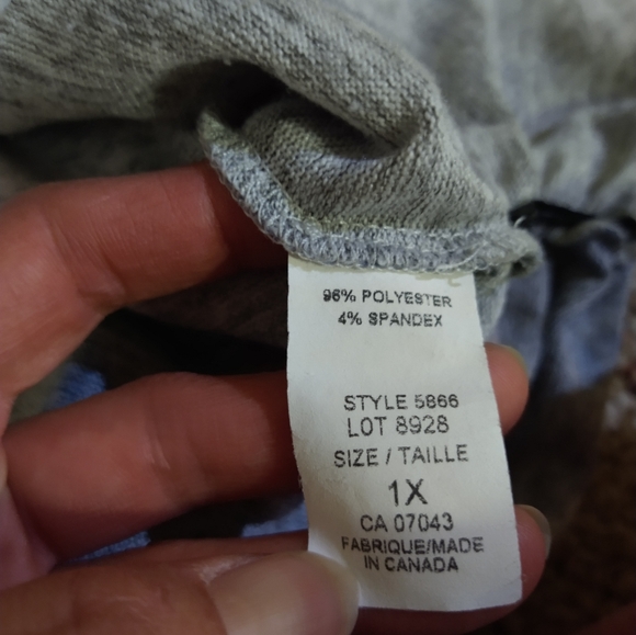 Size 1X plus floral scrunch side short sleeve top - Picture 9 of 14